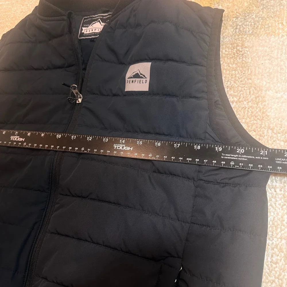 Penfield Mens Puffer Vest Black Insulated Lightweight Bomber Style Size L - Picture 5 of 6